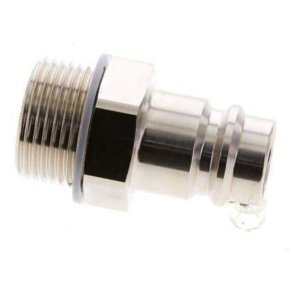 Nickel-plated Brass DN 19 Air Coupling Plug G 1 inch Male