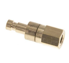 Brass DN 2.7 (Micro) Air Coupling Plug M5 Female Double Shut-Off