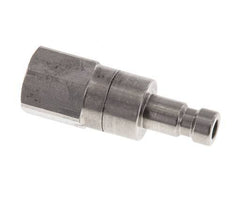 Stainless steel DN 2.7 (Micro) Air Coupling Plug M5 Female Double Shut-Off