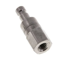 Stainless steel DN 2.7 (Micro) Air Coupling Plug M5 Female Double Shut-Off