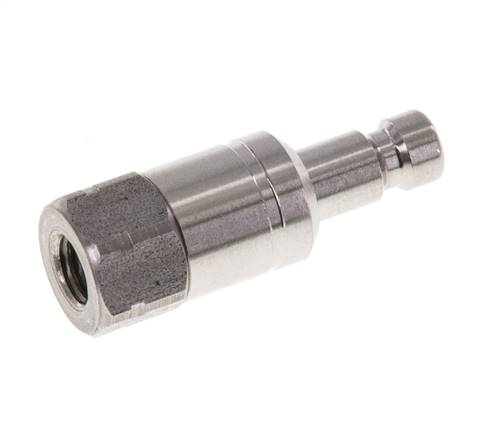 RVS 316L DN 2.7 (Micro) Luchtkoppeling Insteeknippel G 1/8 inch Binnendraad Double Shut-Off