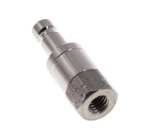 RVS 316L DN 2.7 (Micro) Luchtkoppeling Insteeknippel G 1/8 inch Binnendraad Double Shut-Off