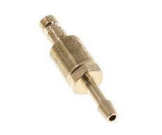 Brass DN 2.7 (Micro) Air Coupling Plug 3 mm Hose Pillar Double Shut-Off