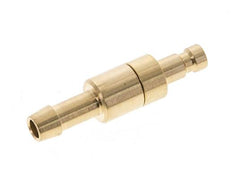 Messing DN 2.7 (Micro) Luchtkoppeling Insteeknippel 5 mm Slangpilaar Double Shut-Off