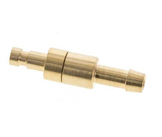 Messing DN 2.7 (Micro) Luchtkoppeling Insteeknippel 5 mm Slangpilaar Double Shut-Off