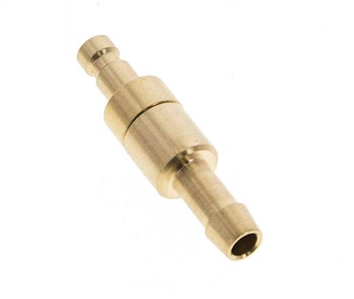 Messing DN 2.7 (Micro) Luchtkoppeling Insteeknippel 5 mm Slangpilaar Double Shut-Off
