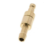 Messing DN 2.7 (Micro) Luchtkoppeling Insteeknippel 5 mm Slangpilaar Double Shut-Off