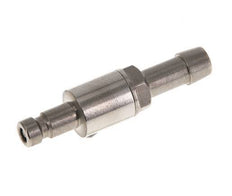 Nickel-plated Brass DN 2.7 (Micro) Air Coupling Plug 5 mm Hose Pillar Double Shut-Off FKM