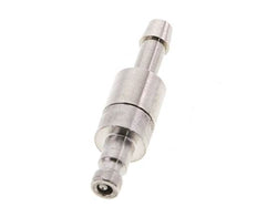 Vernikkeld Messing DN 2.7 (Micro) Luchtkoppeling Insteeknippel 4 mm Slangpilaar Double Shut-Off