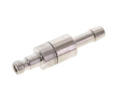 Vernikkeld Messing DN 2.7 (Micro) Luchtkoppeling Insteeknippel 4 mm Slangpilaar Double Shut-Off