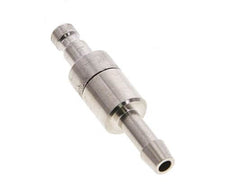 Vernikkeld Messing DN 2.7 (Micro) Luchtkoppeling Insteeknippel 4 mm Slangpilaar Double Shut-Off