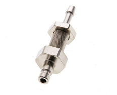 Nickel-plated Brass DN 2.7 (Micro) Air Coupling Plug 3 mm Hose Pillar Bulkhead