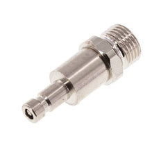 Vernikkeld Messing DN 2.7 (Micro) Luchtkoppeling Insteeknippel G 1/8 inch Buitendraad Double Shut-Off