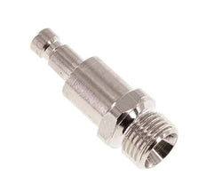 Vernikkeld Messing DN 2.7 (Micro) Luchtkoppeling Insteeknippel G 1/8 inch Buitendraad Double Shut-Off