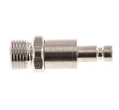 Vernikkeld Messing DN 2.7 (Micro) Luchtkoppeling Insteeknippel G 1/8 inch Buitendraad Double Shut-Off