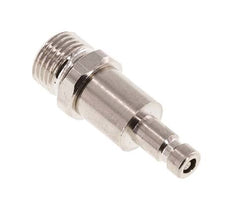 Vernikkeld Messing DN 2.7 (Micro) Luchtkoppeling Insteeknippel G 1/8 inch Buitendraad Double Shut-Off