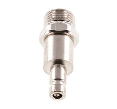 Vernikkeld Messing DN 2.7 (Micro) Luchtkoppeling Insteeknippel G 1/8 inch Buitendraad Double Shut-Off