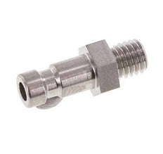 Stainless steel DN 2.7 (Micro) Air Coupling Plug M5 Male