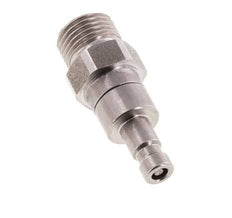 Stainless steel DN 2.7 (Micro) Air Coupling Plug G 1/8 inch Male Double Shut-Off