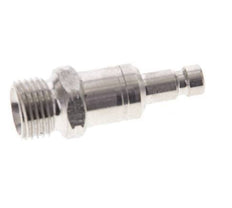 Stainless Steel 316L DN 2.7 (Micro) Air Coupling Plug G 1/8 inch Male Double Shut-Off