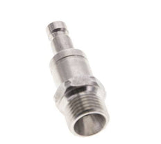 Stainless Steel 316L DN 2.7 (Micro) Air Coupling Plug G 1/8 inch Male Double Shut-Off