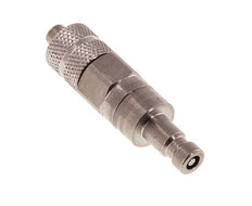 RVS DN 2.7 (Micro) Luchtkoppeling Insteeknippel 4x6 mm Push-On Double Shut-Off