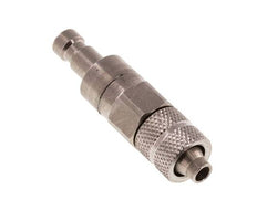 RVS DN 2.7 (Micro) Luchtkoppeling Insteeknippel 4x6 mm Push-On Double Shut-Off