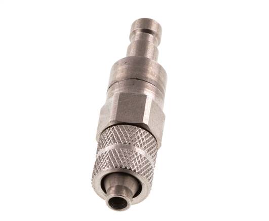 RVS DN 2.7 (Micro) Luchtkoppeling Insteeknippel 4x6 mm Push-On Double Shut-Off