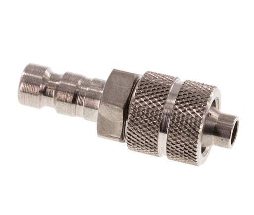 Stainless Steel 316L DN 2.7 (Micro) Air Coupling Plug 4x6 mm Union Nut