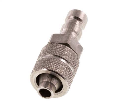 Stainless Steel 316L DN 2.7 (Micro) Air Coupling Plug 4x6 mm Union Nut