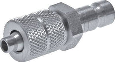 RVS 316L DN 2.7 (Micro) Luchtkoppeling Insteeknippel 4x6 mm Push-On Double Shut-Off