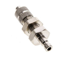 Vernikkeld Messing DN 2.7 (Micro) Luchtkoppeling Insteeknippel 3x4.3 mm Push-On Schotkoppeling Double Shut-Off