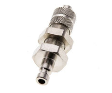 Vernikkeld Messing DN 2.7 (Micro) Luchtkoppeling Insteeknippel 3x4.3 mm Push-On Schotkoppeling Double Shut-Off