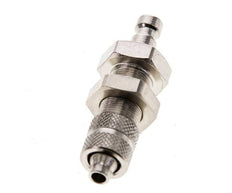 Vernikkeld Messing DN 2.7 (Micro) Luchtkoppeling Insteeknippel 3x4.3 mm Push-On Schotkoppeling Double Shut-Off