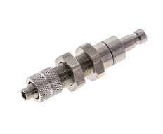 RVS DN 2.7 (Micro) Luchtkoppeling Insteeknippel 4x6 mm Push-On Schotkoppeling Double Shut-Off