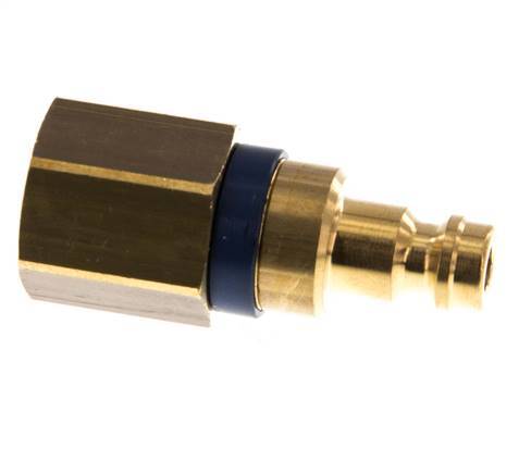Brass DN 5 Blue Air Coupling Plug G 1/4 inch Female