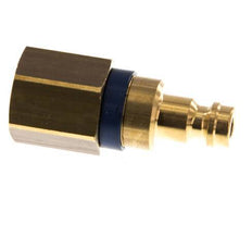 Brass DN 5 Blue Air Coupling Plug G 1/4 inch Female