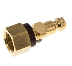 Brass DN 5 Brown-Coded Air Coupling Plug G 1/4 inch Female