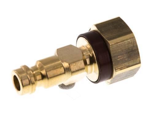 Messing DN 5 Bruin-Coded Luchtkoppeling Insteeknippel G 1/8 inch Binnendraad