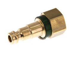 Messing DN 5 Groen-Coded Luchtkoppeling Insteeknippel G 1/4 inch Binnendraad