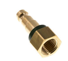 Messing DN 5 Groen-Coded Luchtkoppeling Insteeknippel G 1/4 inch Binnendraad