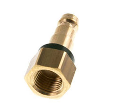 Messing DN 5 Groen-Coded Luchtkoppeling Insteeknippel G 1/4 inch Binnendraad