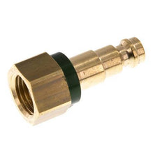 Messing DN 5 Groen-Coded Luchtkoppeling Insteeknippel G 1/4 inch Binnendraad