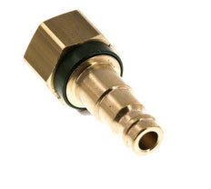 Messing DN 5 Groen-Coded Luchtkoppeling Insteeknippel G 1/4 inch Binnendraad