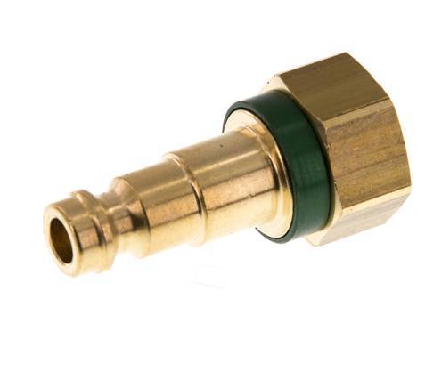 Messing DN 5 Groen-Coded Luchtkoppeling Insteeknippel G 1/8 inch Binnendraad