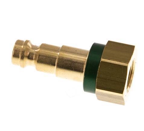 Messing DN 5 Groen-Coded Luchtkoppeling Insteeknippel G 1/8 inch Binnendraad