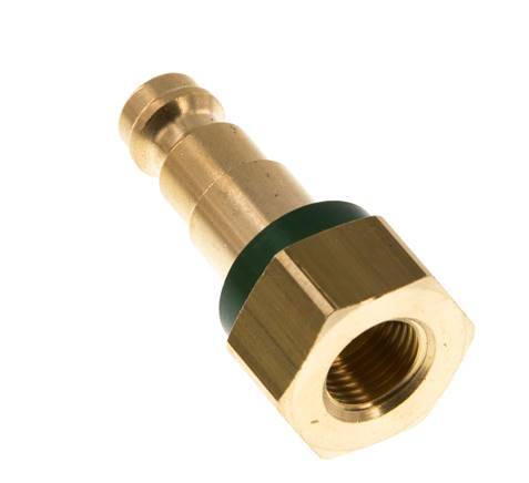 Messing DN 5 Groen-Coded Luchtkoppeling Insteeknippel G 1/8 inch Binnendraad