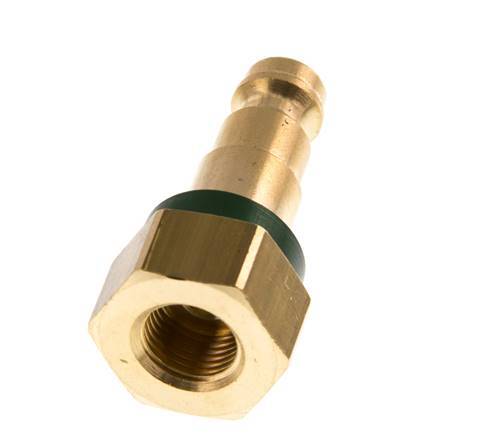 Messing DN 5 Groen-Coded Luchtkoppeling Insteeknippel G 1/8 inch Binnendraad