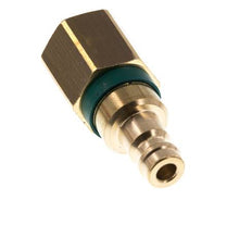 Messing DN 5 Groen Luchtkoppeling Insteeknippel G 1/4 inch Binnendraad