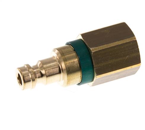 Messing DN 5 Groen Luchtkoppeling Insteeknippel G 1/4 inch Binnendraad